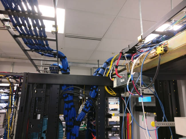 Inside of Main Patch Cabinet